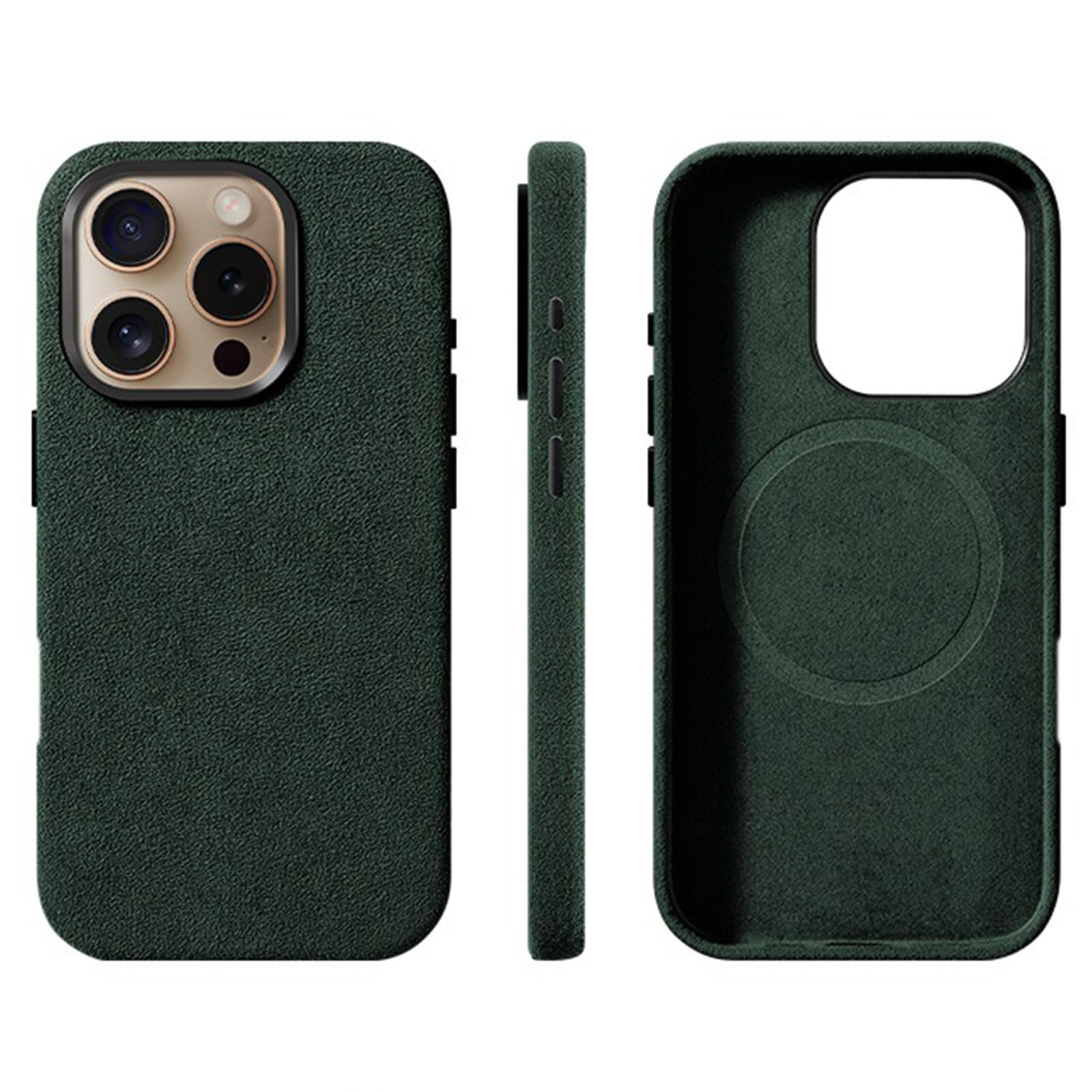 Coque Alcantara iPhone 16 Pro luxe en daim italien durable - 8