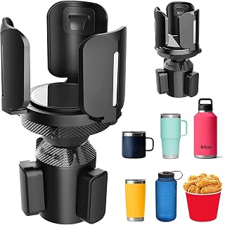 IEHOME Car Cup Holder Expander, Car Adapter Expander, Adjustable Cup Holder Extender Compatible with Hydro Flask,Yeti,Nalgene
