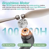 Tolatoyus TL16 Drón Kezdőknek - Kefenélküli Motor, Dupla FPV Kamera, Összecsukható, WiFi 5GHz, Optikai Áramlásérzékelő, 3D Flip, Alkalmazásv 2