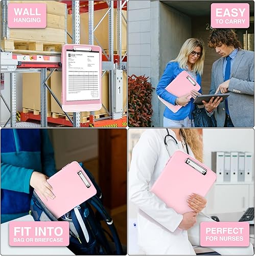 Miniatura 6 de Sooez Portapapeles con almacenamiento, tableros de clip de alta capacidad de 8.5 x 11 pulgadas con almacenamiento, carpeta de portapapeles de
