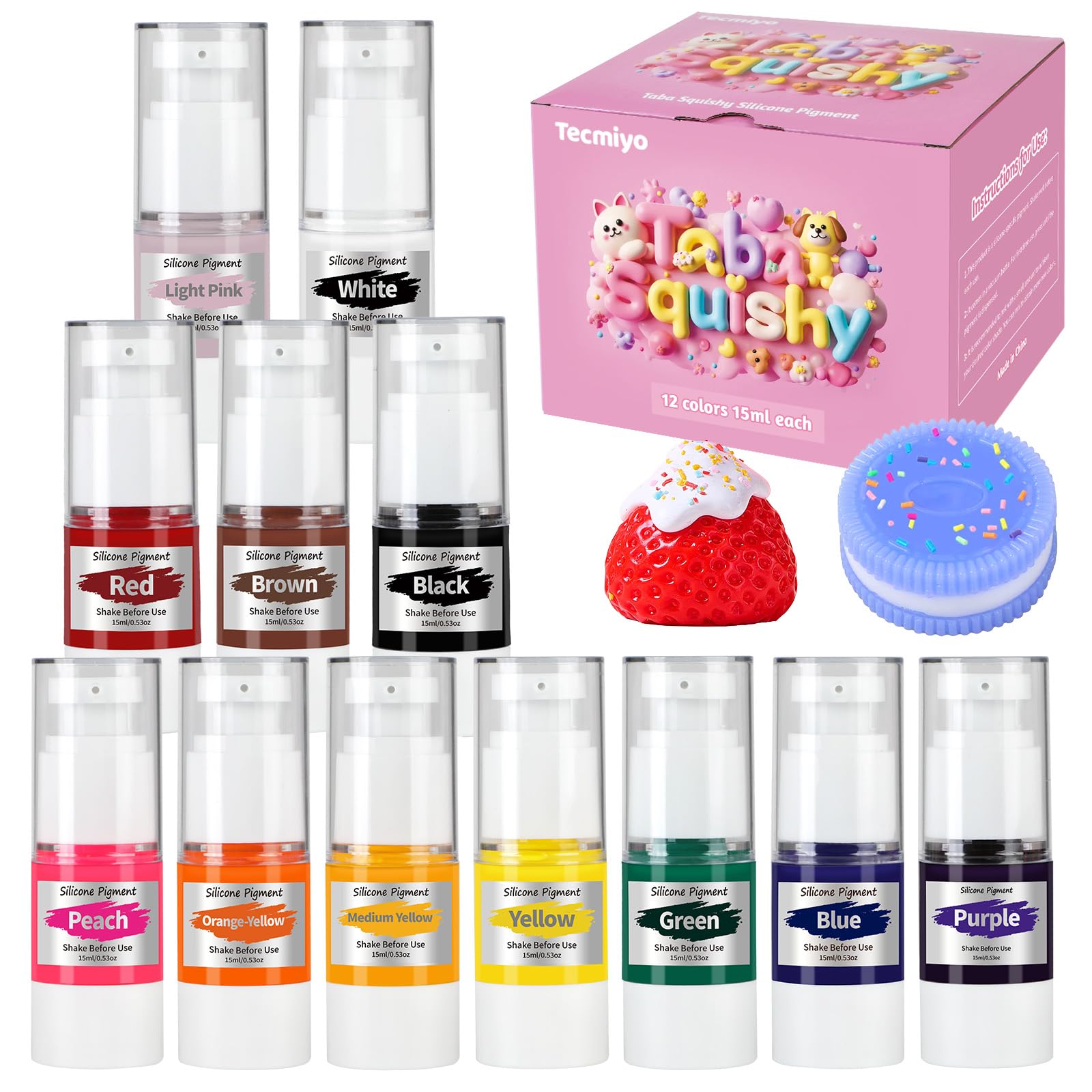 Pigment de silicone liquide pour éviter les grumeaux dans vos moules et kits de squishy