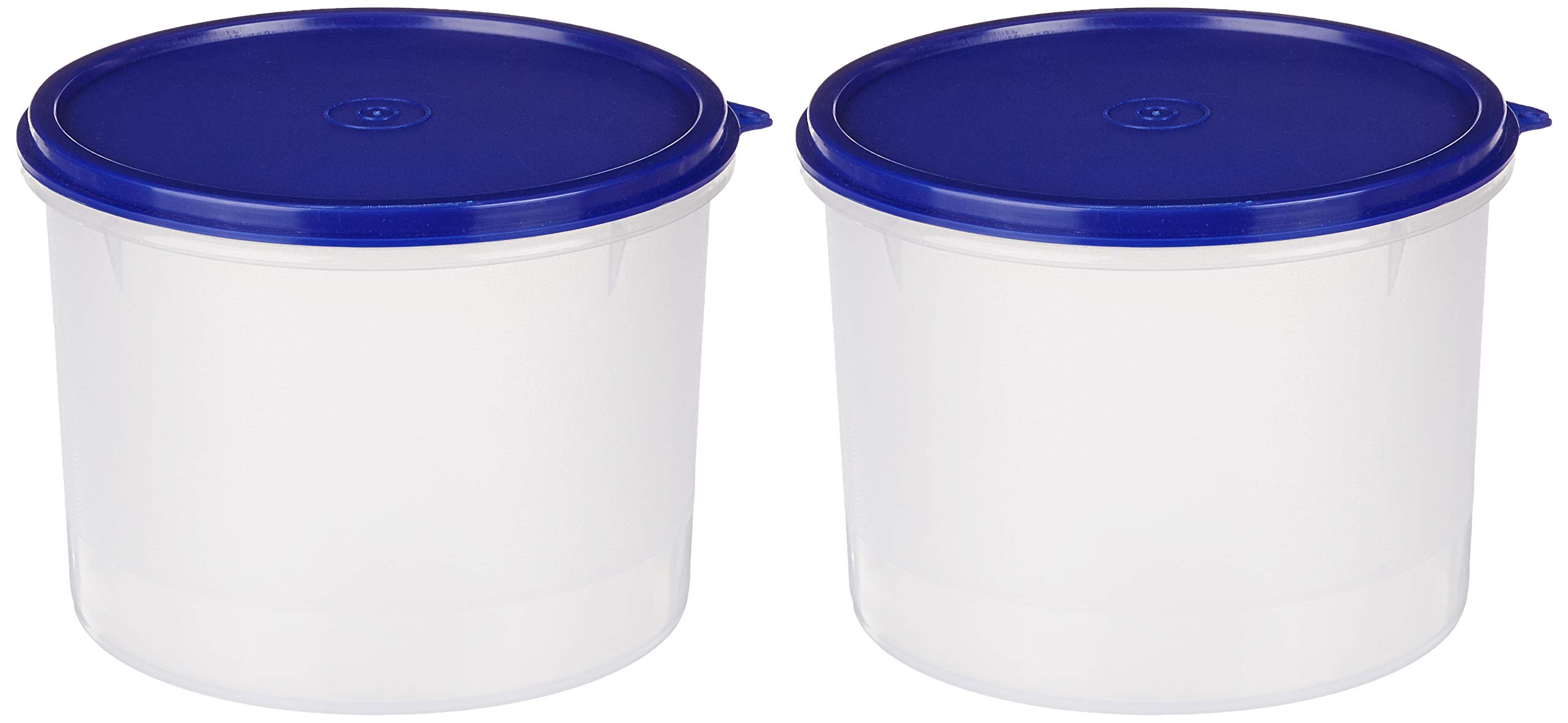 Amazon Brand - Solimo Round Plastic Container, 2.2 litres, Set of 2, Blue (B07KQKK5QK) Amazon Price History, Amazon Price Tracker