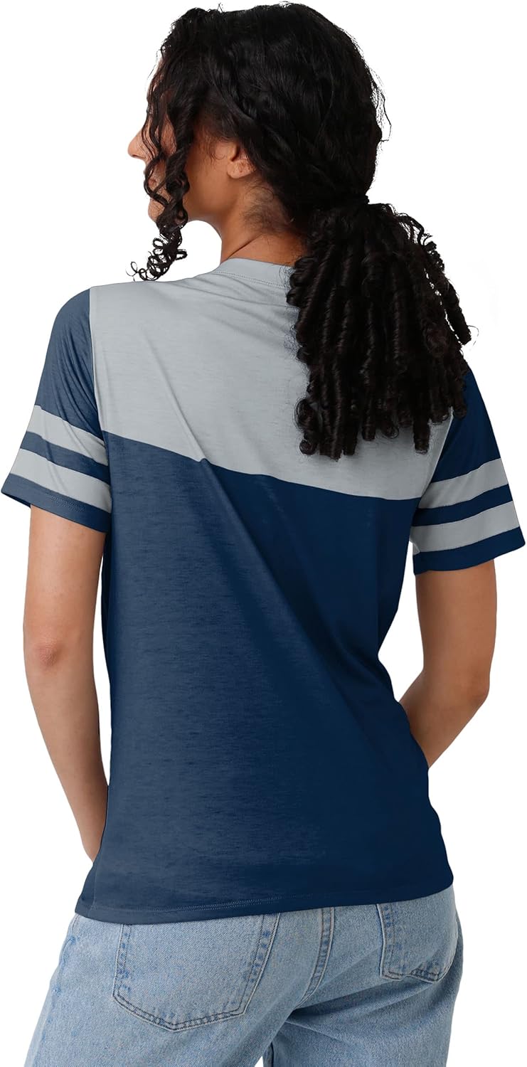 FOCO NFL Womens NFL Team Logo Ladies Fashion Top Property of V-Neck Shirt
