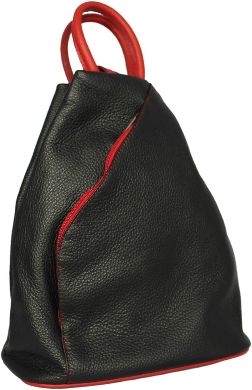 Giglio Casual Genuine Handmade Womens Italian Grain Leather Rucksack Backpack Shoulder Bag