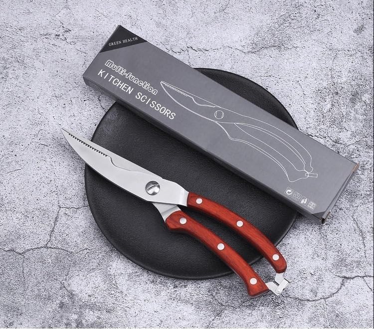 Kitchen scissors stainless steel kitchen strong chicken bone scissors household food scissors multifunctional(2)