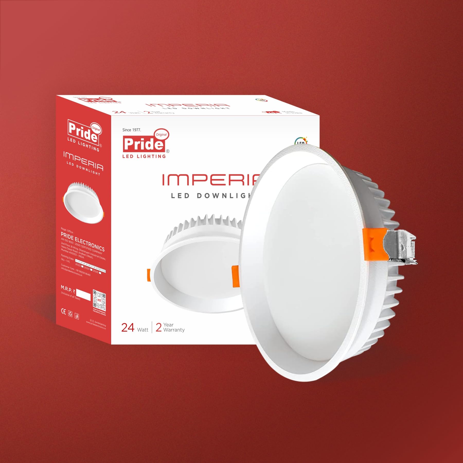 Pride Lighting | Imperia Downlight | Smart Lighting | 24W | Recessed Ceiling Light | Dimmable & Tunable-image-5