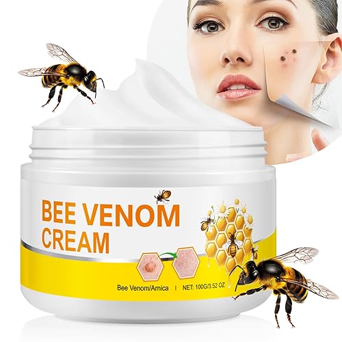 Bee Venom Skin Cream 3.52 oz, crema de veneno de abeja, piel natural para todo el cuerpo, suave y eficaz
