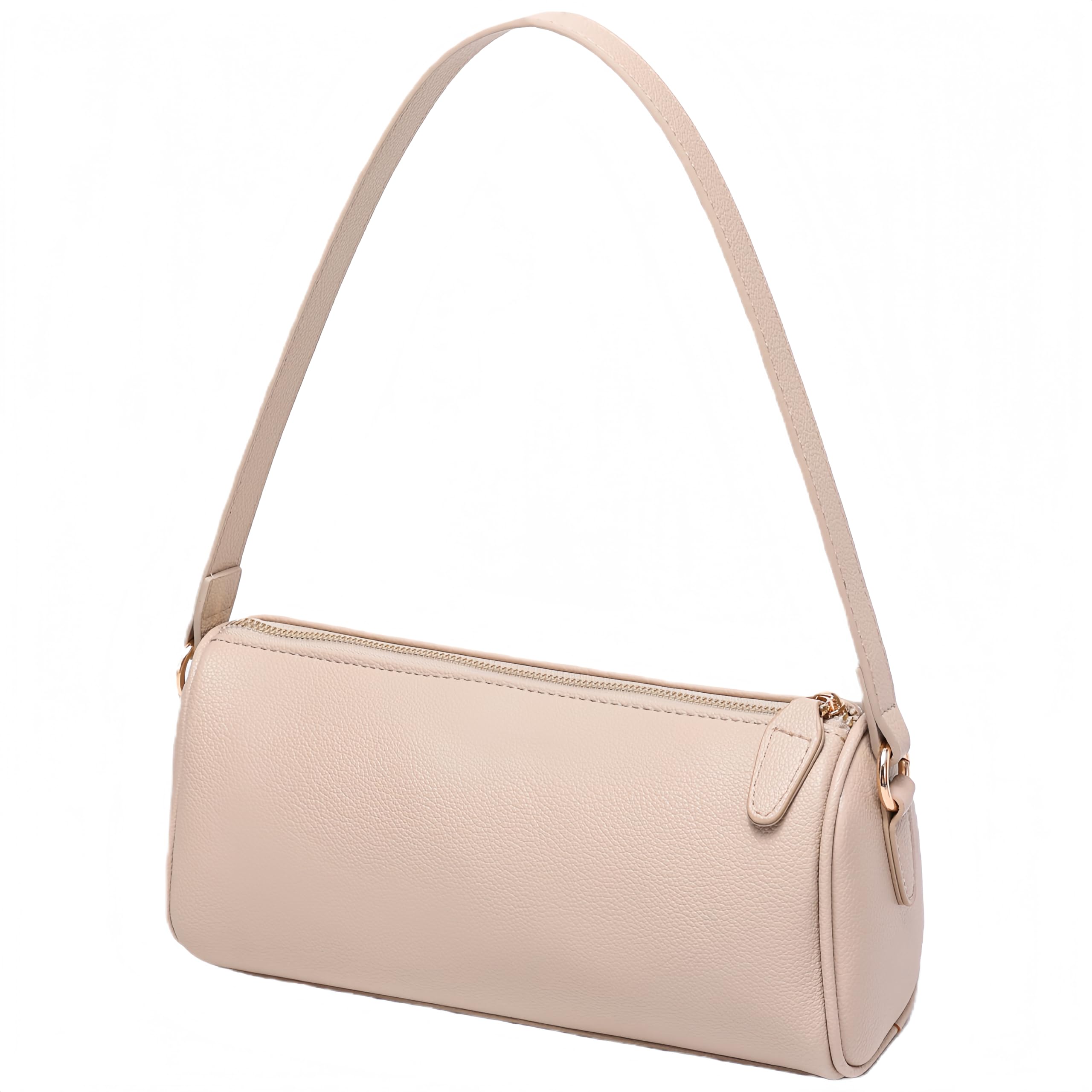 JOLLQUE Crossbody Bag for Women Small Barrel Purse PU Leather Handbag Autumn Winter Shoulder Bags Row Bag with