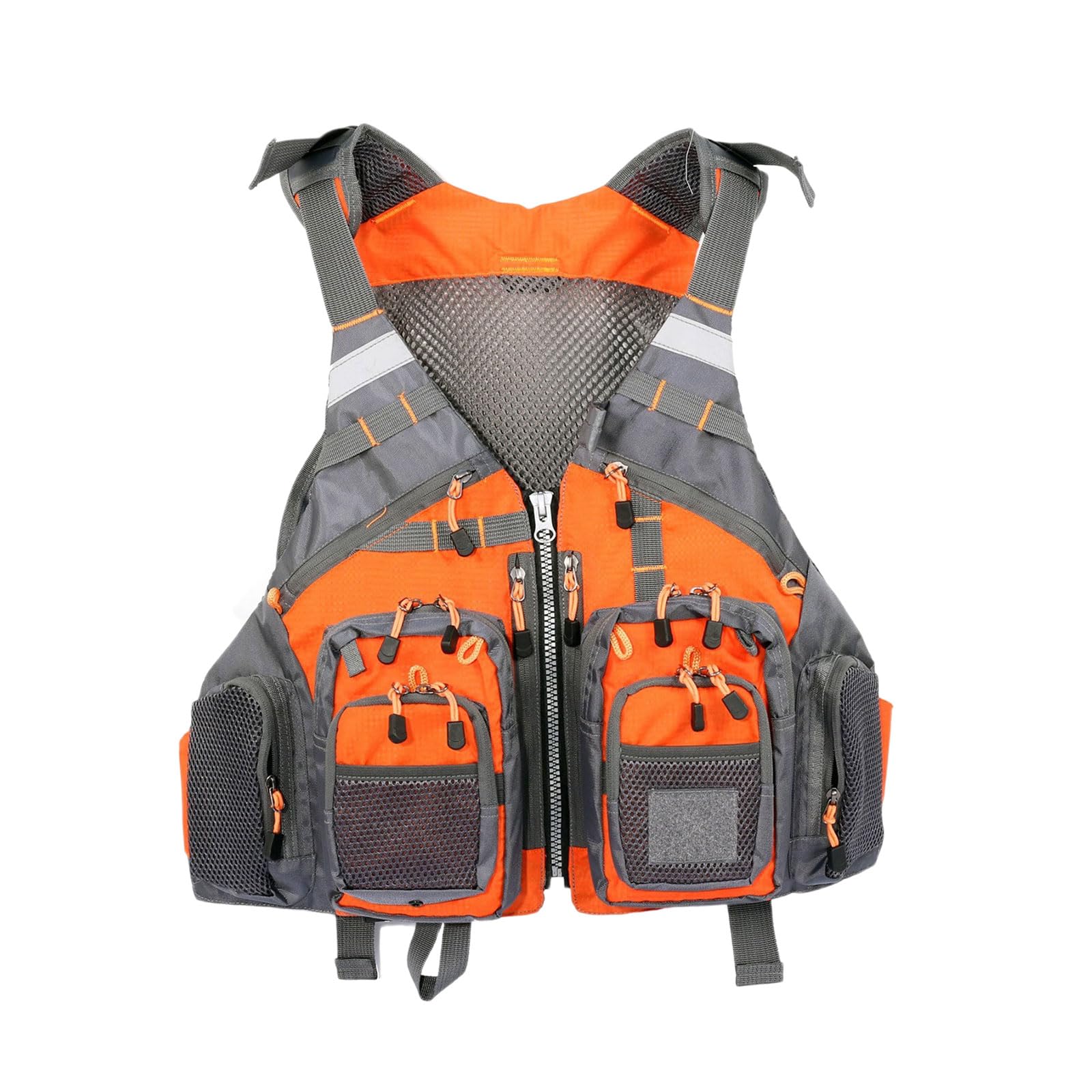 Multi Pokcet Gilet de Pêche à la Mouche Gilet Réglable Pêche à la truite Multifonctionnel Accessoires de Pêche à l'électricité