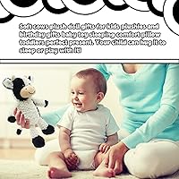 Vista 7 de RELIGES 9" Cute Cow Stuffed Animals Soft Cuddly Cow Plush Stuffed Animal Birthday Gifts for Boys and Girls, Plush Animal Decorations