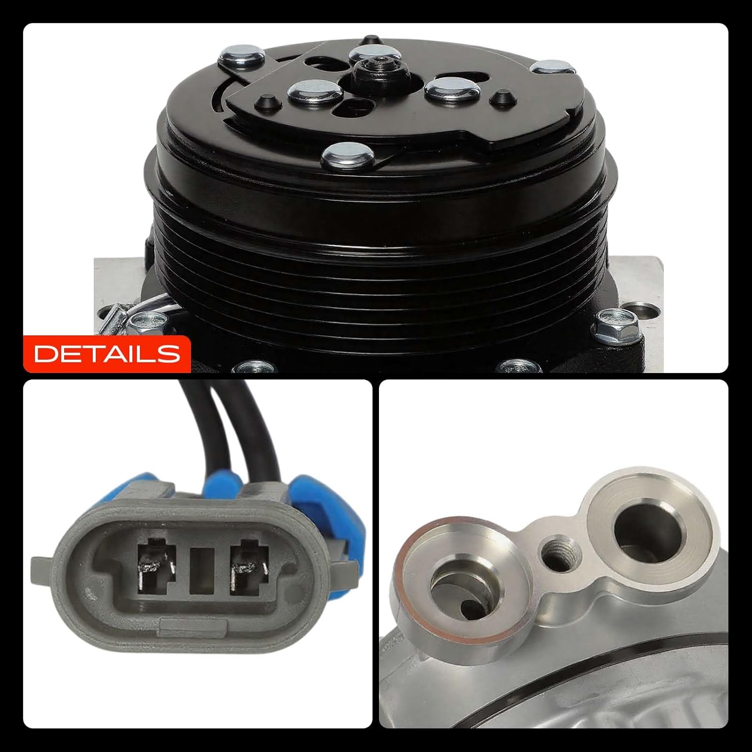 A-Premium Air Conditioner Ac Compressor With Clutch Compatib...