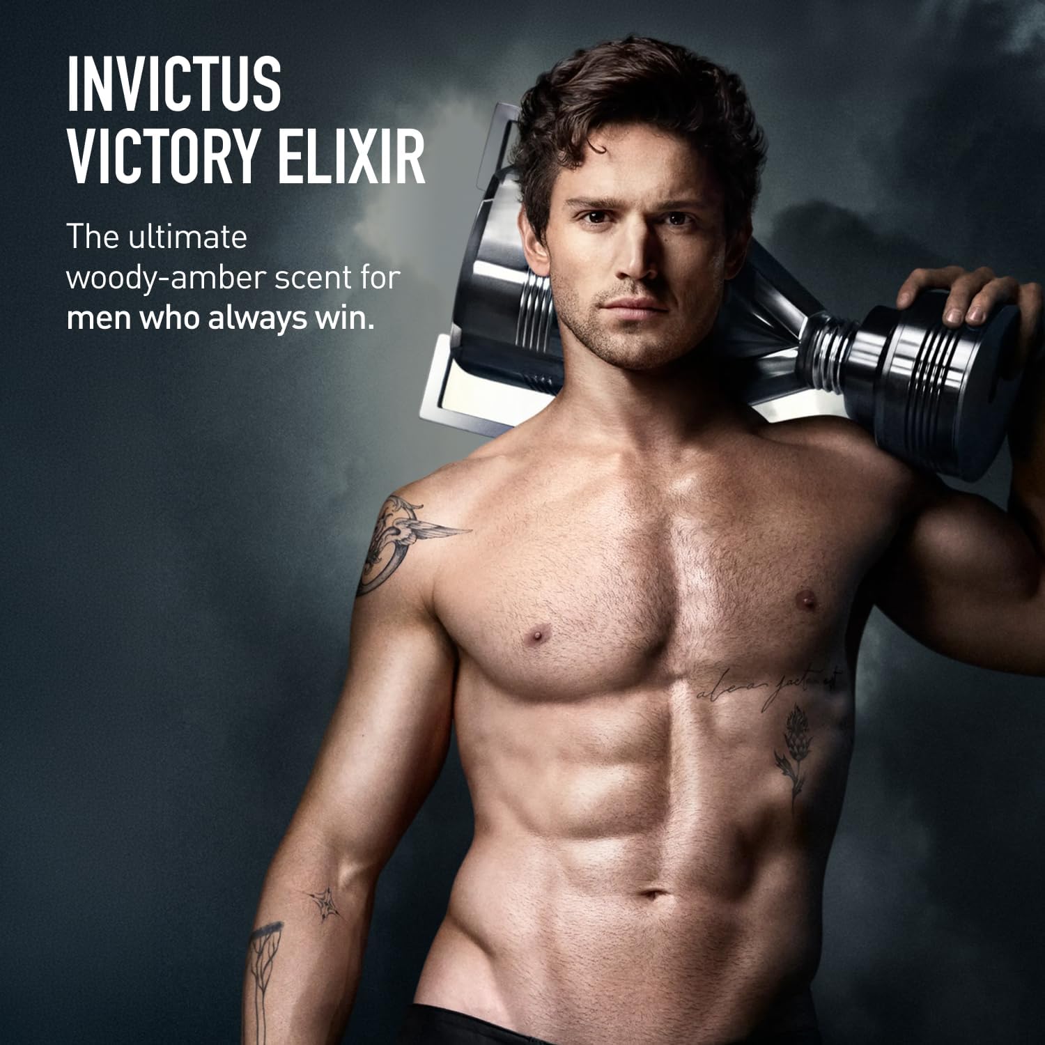 Invictus Victory Elixir Parfum for Men - Long Lasting Intense Amber Woody Spicy Men's Perfume with Cardamom, Lavender & Vanilla - Trophy Bottle French Fragrance Spray, 1.7 oz - Image 5
