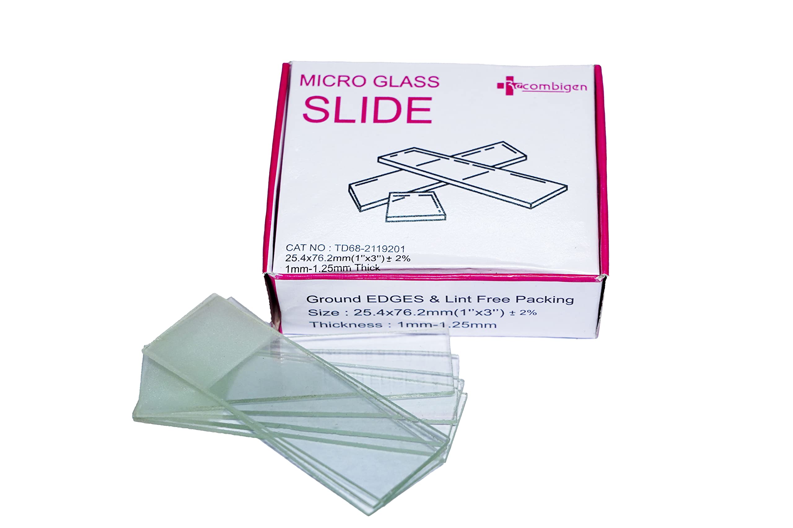 Clear & Sure Frosted Microscope Glass Slide, Ground Edges & Lint Free Packing | 25.4x76.2mm | Pack of 50 Slide (B0B2LVDFKK) Amazon Price History, Amazon Price Tracker