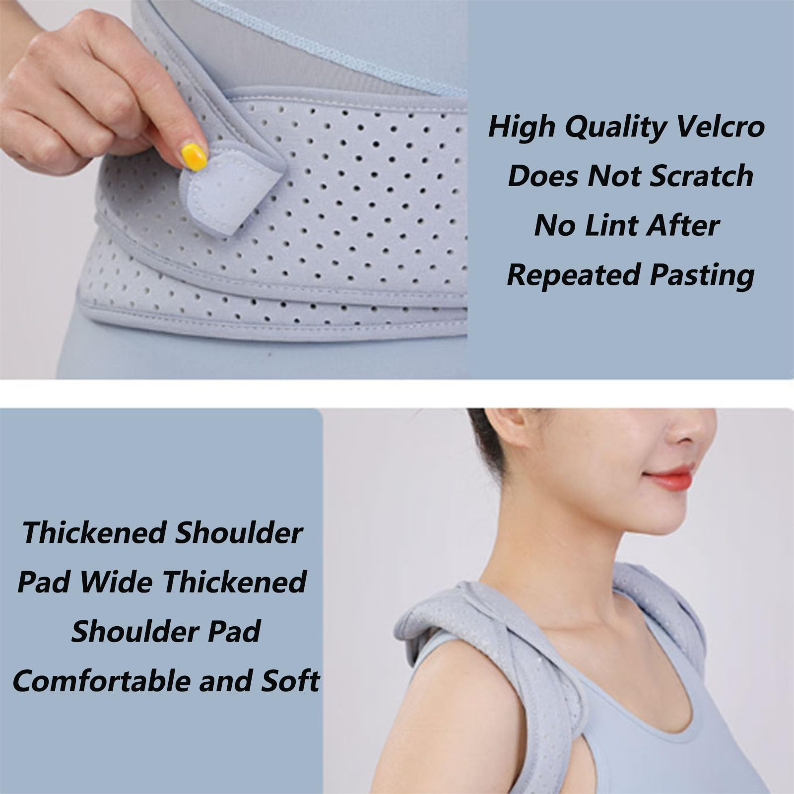 SFKLYU Orteza Postawy Back Brace, Korekcja Postawy Kręgosłupa, Mocowanie I Korekcja Postawy Kręgosłupa, Stała I Regulowana Postawa Kręgosłupa,65~80 CM