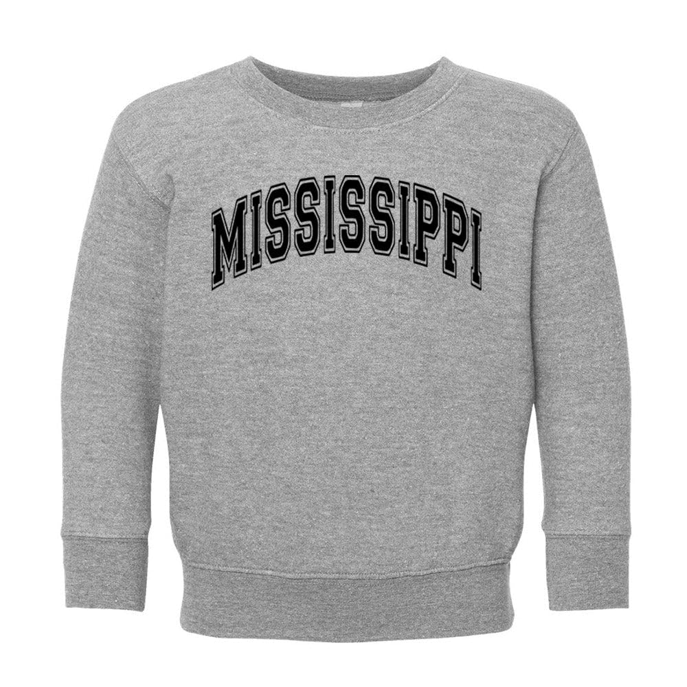 Arch Mississippi Kids Sweatshirt Toddler 3T Heather Grey