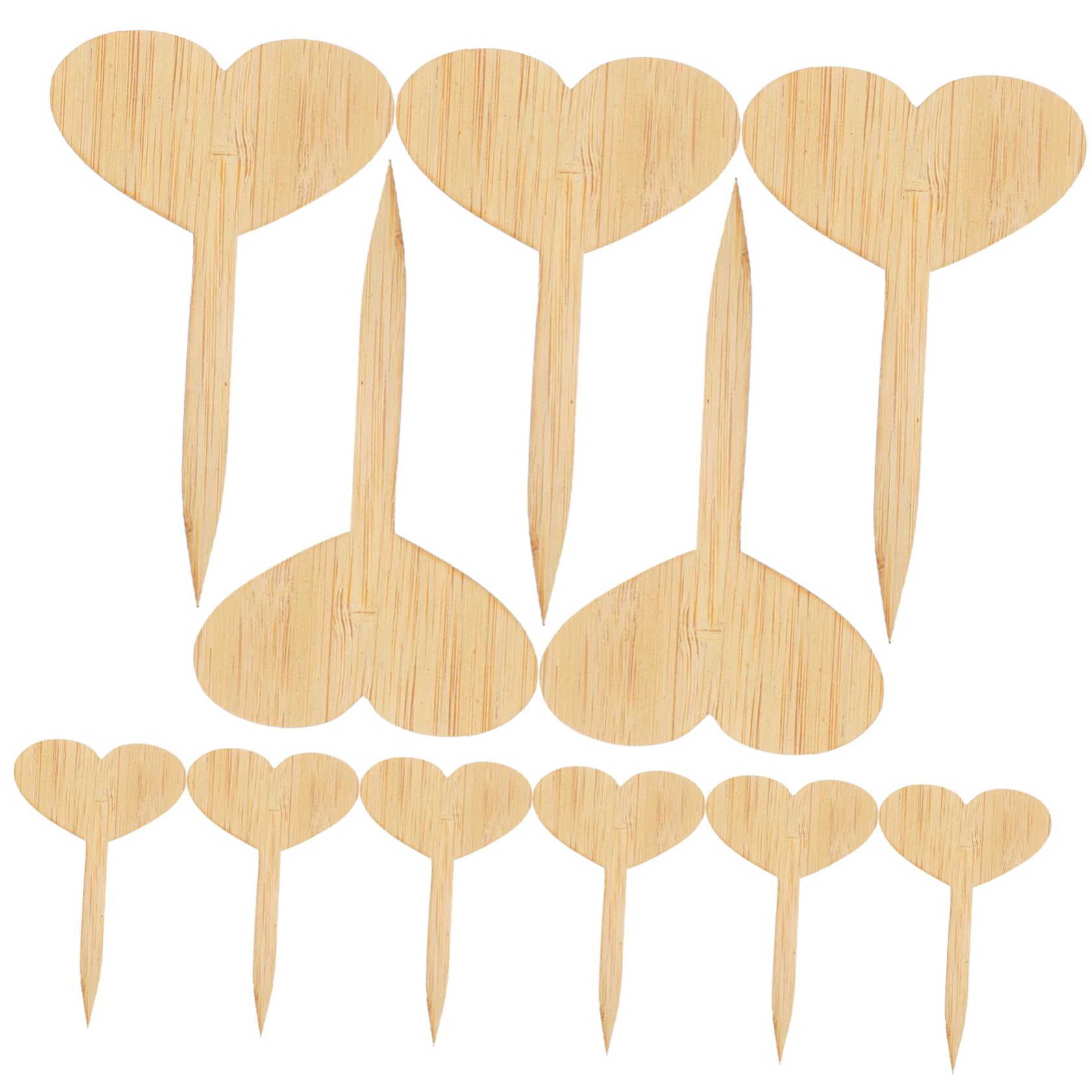 FUNOMOCYA 20Pcs Wooden Garden Tags Durable Plant Markers for Garden Decoration Flower Identification Signs for Use Flower Beds and Pots