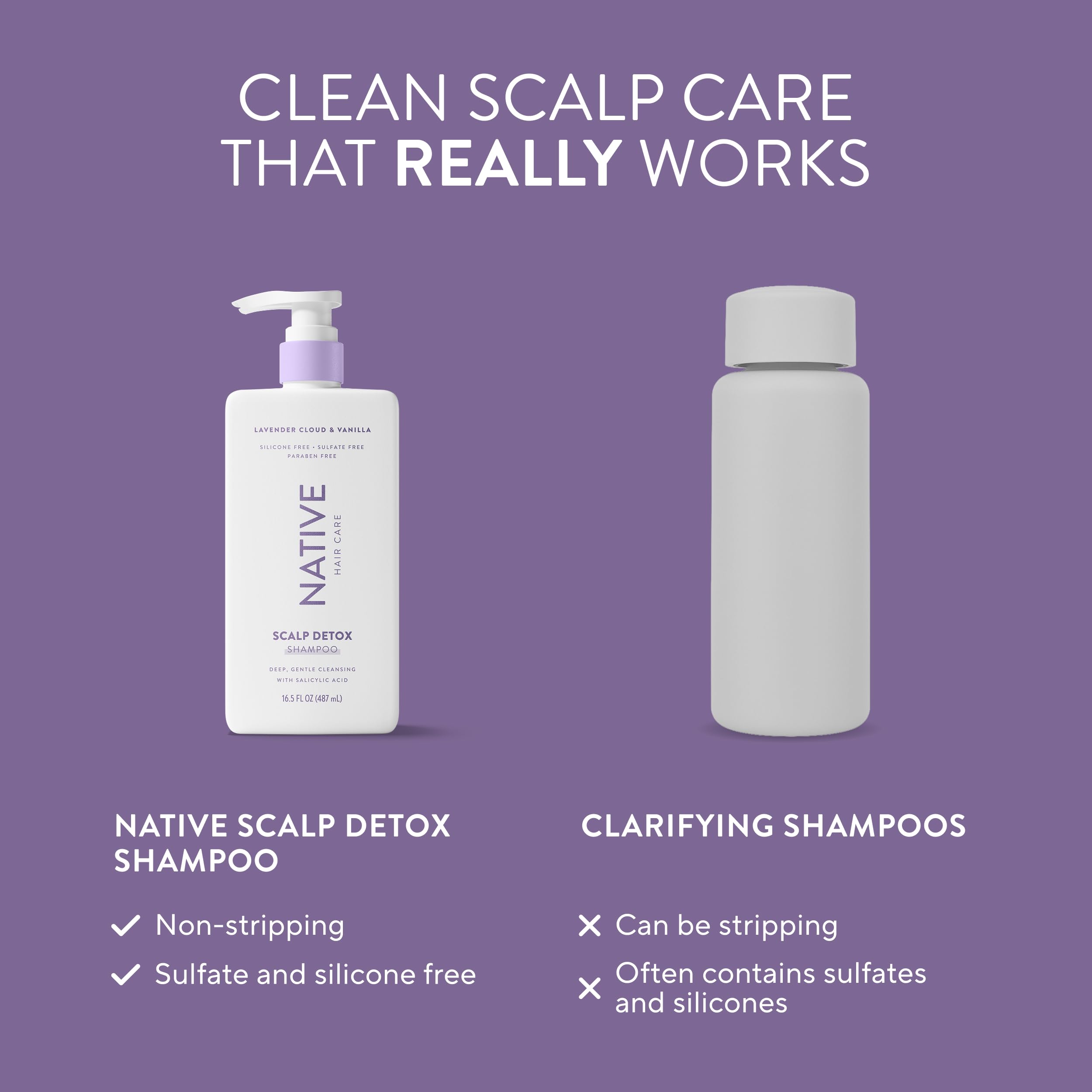 Amazon.com : Native Scalp Detox Shampoo Lavender Cloud & Vanilla