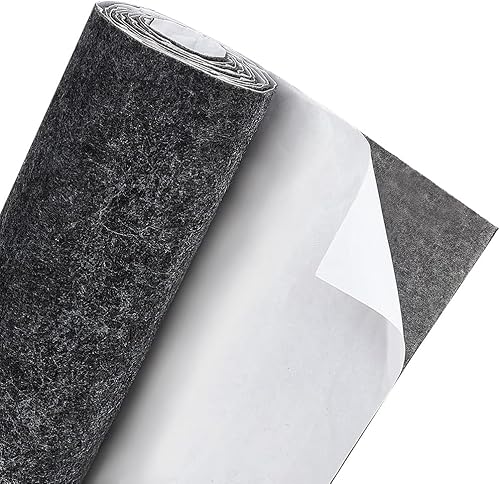 Miniatura 8 de BENECREAT Hojas adhesivas de fieltro de 15.5 x 78.5 pulgadas, color gris, para hacer disfraces y joyeros