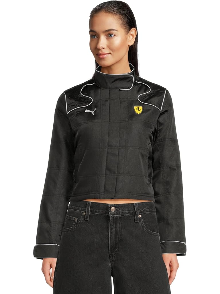 Black PUMA Scuderia Ferrari Premium Racing Jacket