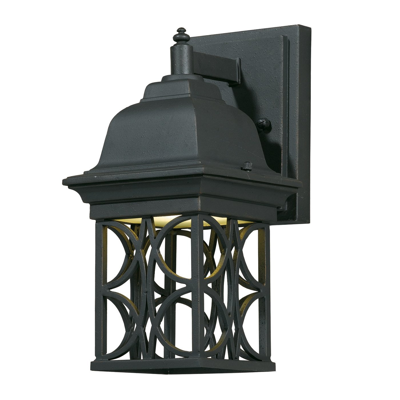 Triarch 78140-10 Fluorescent Outdoor Wall Light, Blacksmith