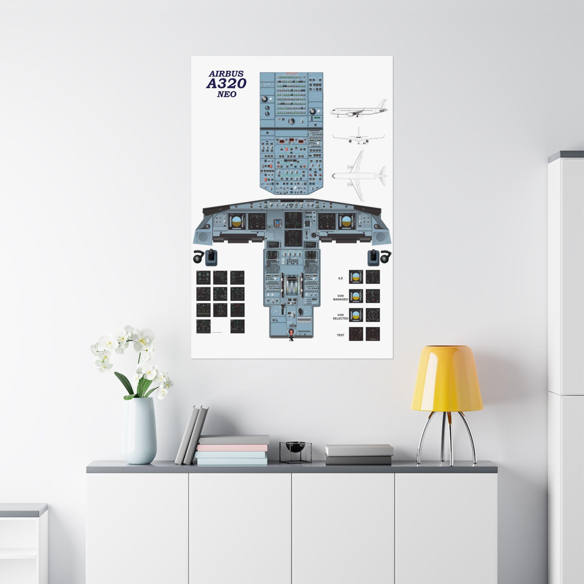Amazon.com: Generic Airbus A320 Neo Cockpit Poster 24