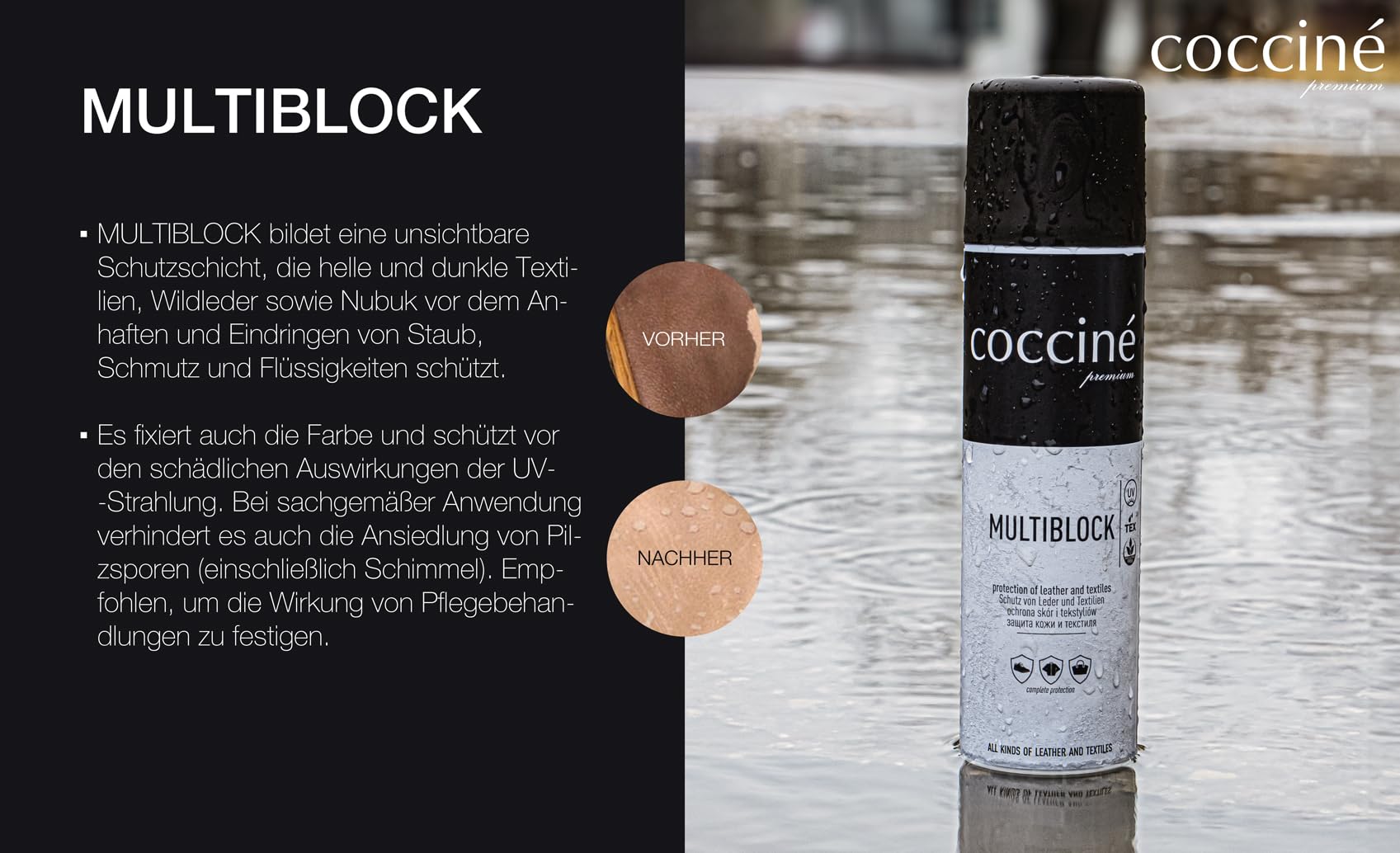 Cocciné - Kit de nettoyage pour daim et nubuck - Entretien des chaussures - Protection de la couleur - Chaussures en daim - Nettoyage et imperméabilisation des chaussures en daim - Kit de nettoyage et