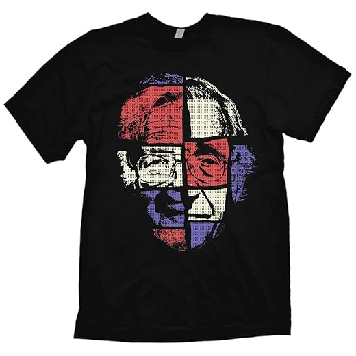 Noam Chomsky Designer T-Shirt Original Artwork by Jared Swart Black