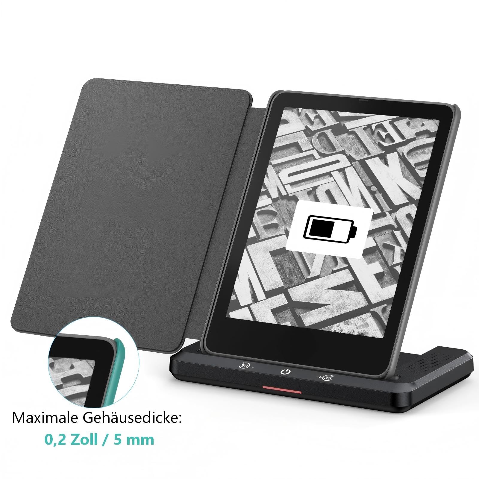 Station de chargement sans fil pour Kindle Paperwhite Signature Editions (modèles 2022 et 2024) et Colorsoft Signature Edition (32 Go)