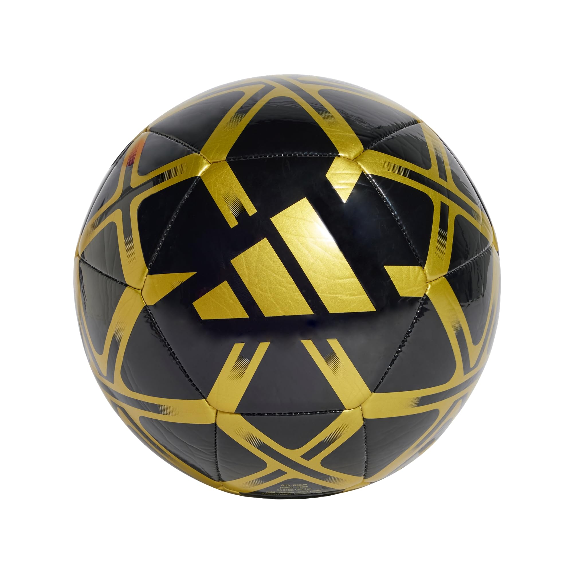 adidas Uniseks STARLANCER CLUB BALL, Black/Gold Metallic, 5