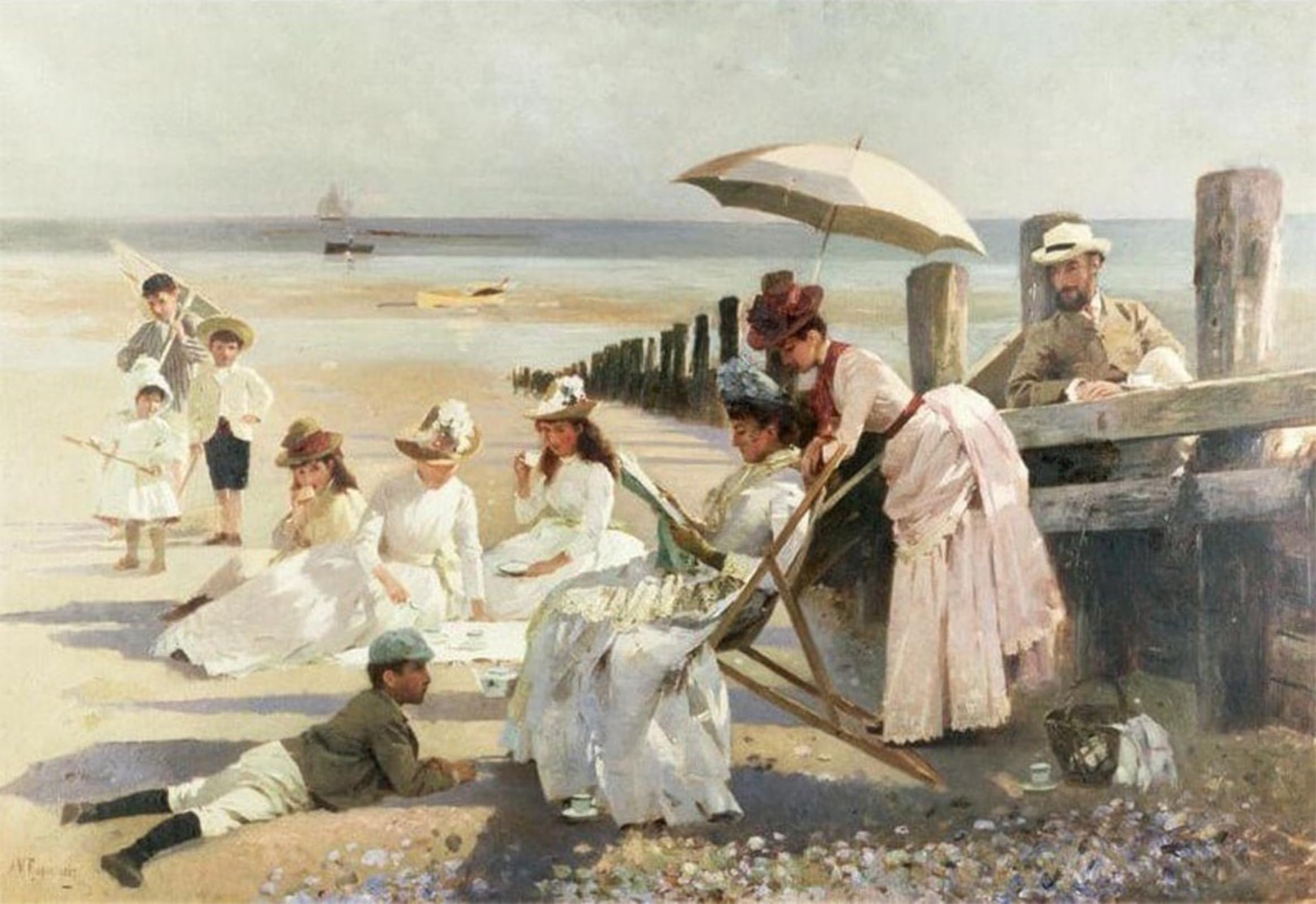 Cuadro de lienzo de Bognor Regis de Mann 60x90cm para decoracion de salones modernos 5