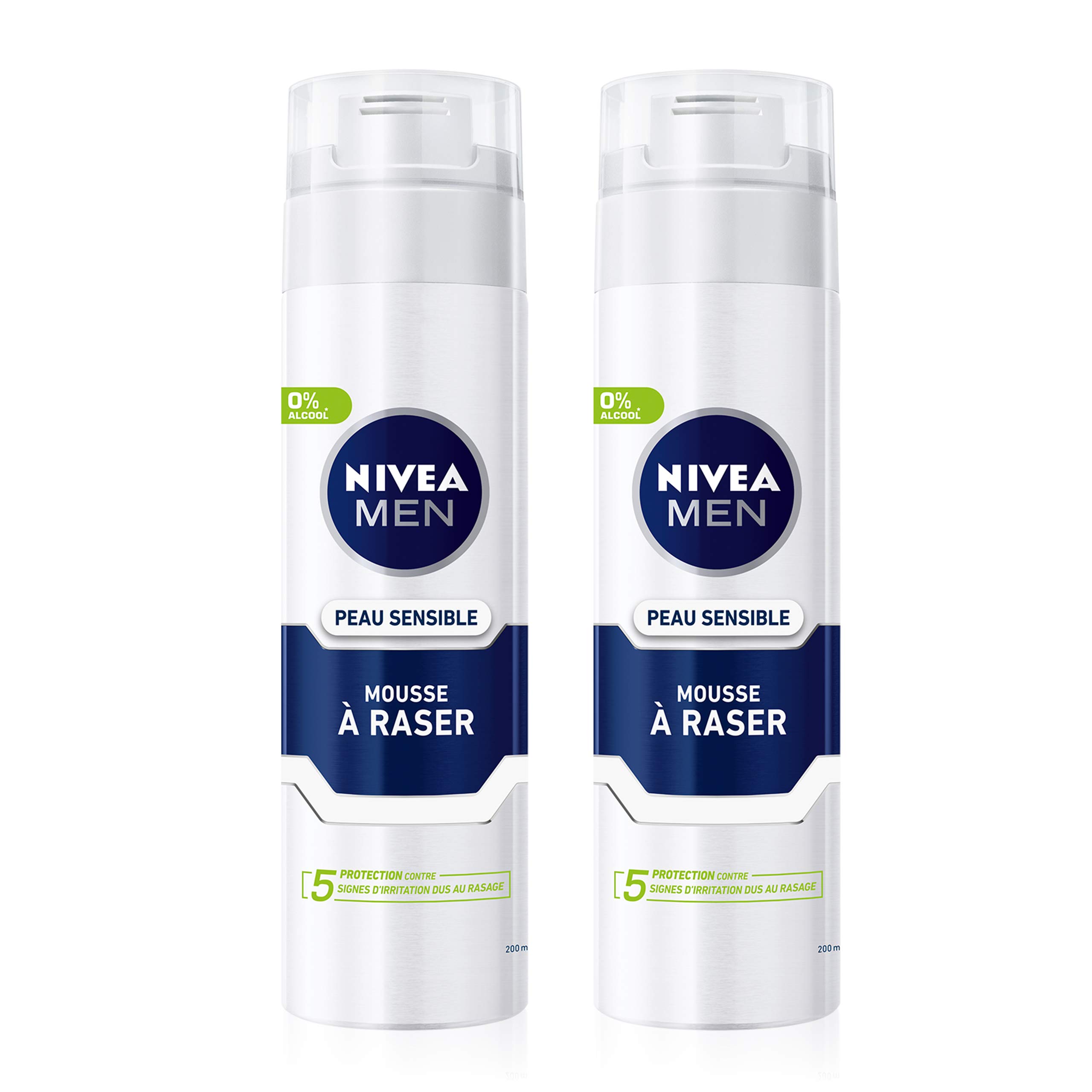 Nivea Men Espuma de afeitar piel sensible 200 ML – Lot de2