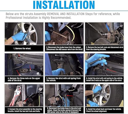 Miniatura 6 de OREDY Muelle helicoidal de la amortiguación de aire con resorte trasero compatible con 2003-2011 Town CarCrown VictoriaGrand Marquis - 90004