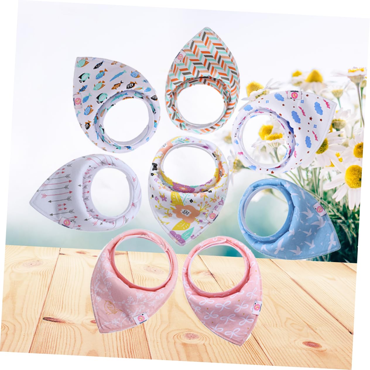 TOYANDONA 24 Piezas Baberos Para Bebé Baberos Infantiles Turbante De Bebé Babero De Hijab De Toallas De Saliva De Algodón Toallas De Saliva De Bandana De Baba De