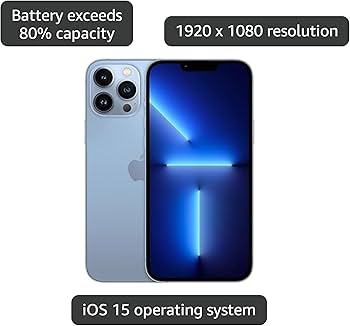 Amazon.com: Apple iPhone 13 Pro Max, 256GB, Sierra Blue - Unlocked