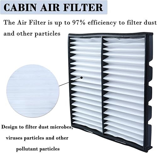 Miniatura 2 de Kit de reacondicionamiento del filtro de aire de cabina, filtro de aire de cabina con puerta de acceso de filtro de cabina, proporciona aire limpio,