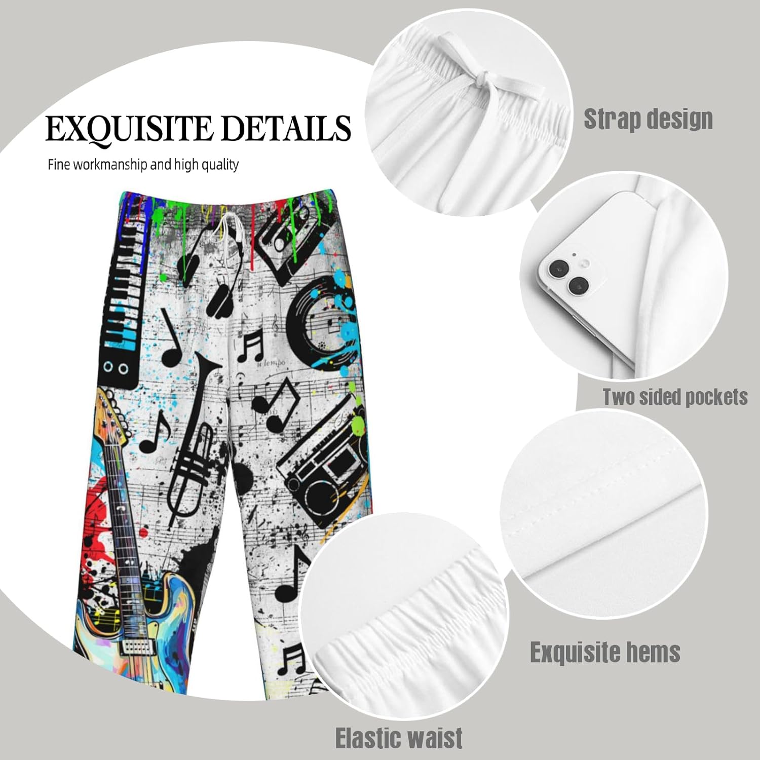 Mens Pajama Pants For Men, Men'S Sleep Lounge Pants Bottoms With Pockets,Funny Pjs Sleepwear Gifts For Men - Image 3