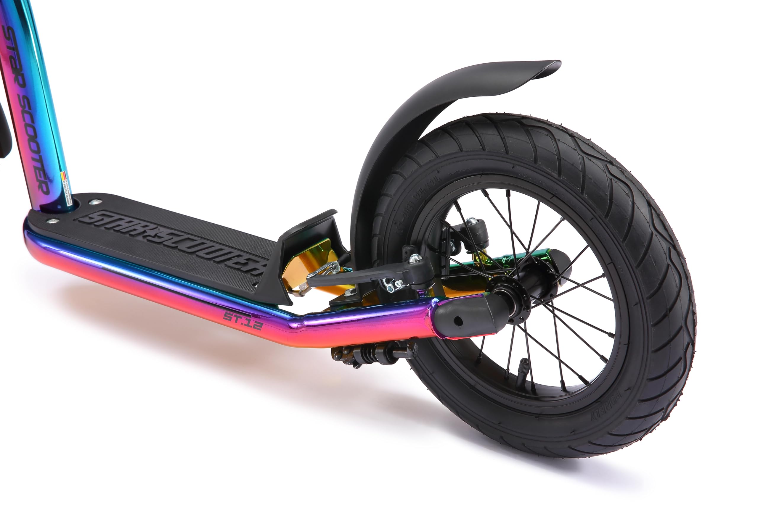 STAR SCOOTER Kinder Tret Roller ab 7 Jahre | City Kick Scooter Luftreifen Höhenverstellbar 12 Zoll New Gen