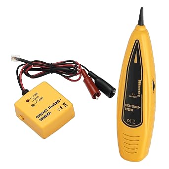 PTETM Wire Tracer & Circuit Tester -Tone Generator & Probe Kit - Find & Trace Wires & Cables, Test Circuit Continuity, Network Telephone Line, Coaxial, Automotive - Features Alligator Clips & RJ11 Plug