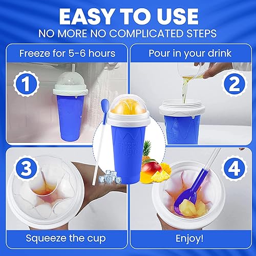Miniatura 3 de Vaso de granizo TIK TOK Magic Quick Frozen Smoothies Cup máquina de granizados para el hogar taza de granizados para hacer granizados de bricolaje