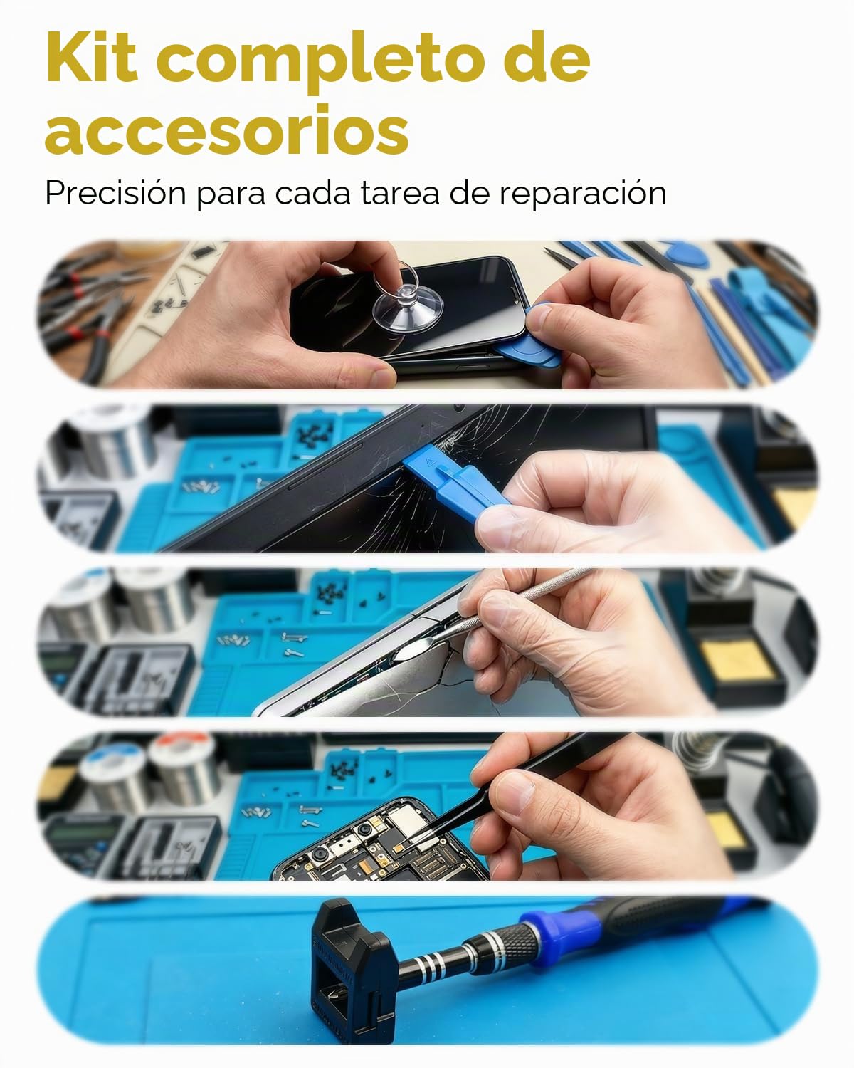 Kit de herramientas profesionales 80 en 1 para reparación de computadora, juego de destornilladores de precisión con 56 puntas, juego de destornilladores magnéticos para laptop, PC, MacBook, tablet