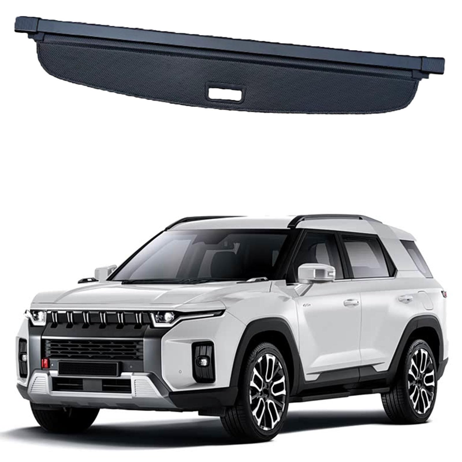 YYFYYDS Retractable Rear Trunk Parcel Shelf,Compatible with SsangYong Torres 2025+,Car storage
