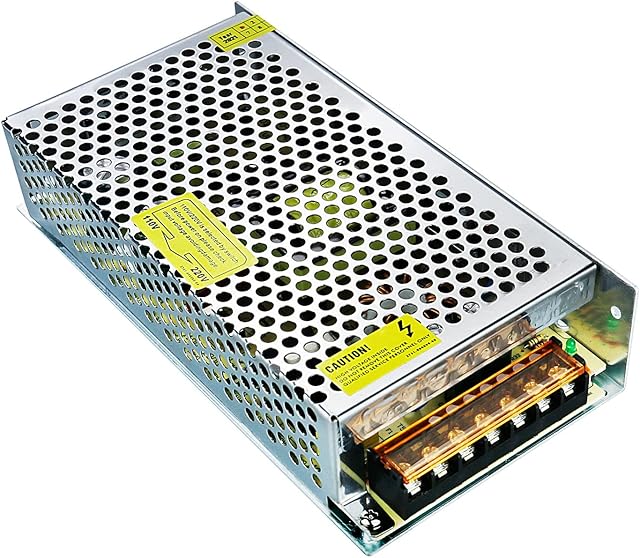 JOYLIT 24V Power Supply 5A 120W, AC 110V / 220V Convert to DC 24 Volt 5Amp Switching Transformer for LED Strip Lights, 3D Printer, CCTV