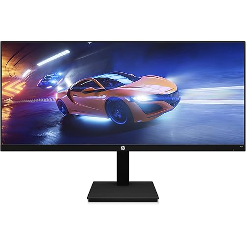 HP X34 1440p Console Gaming Monitor 34 Inch UWQHD IPS 165 Hz 1ms Ultrawide AMD Freesync Premium Anti-glare Height Adjustable VESA Mountable Eyesafe Certified for Computer Laptop PC, Black (Renewed)