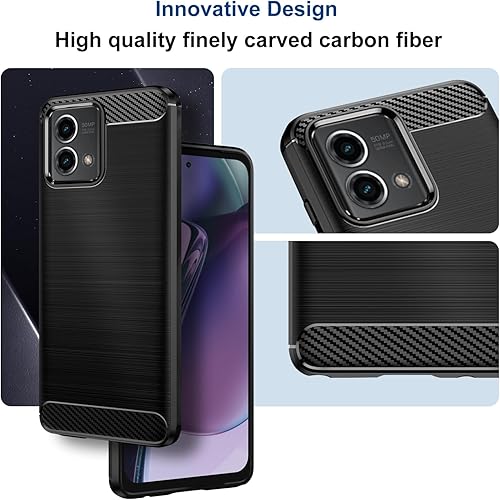 Miniatura 3 de Qiinogow Funda compatible con Motorola Moto G Stylus 5G 2023, funda delgada para teléfono con absorción de golpes, funda protectora de goma TPU de
