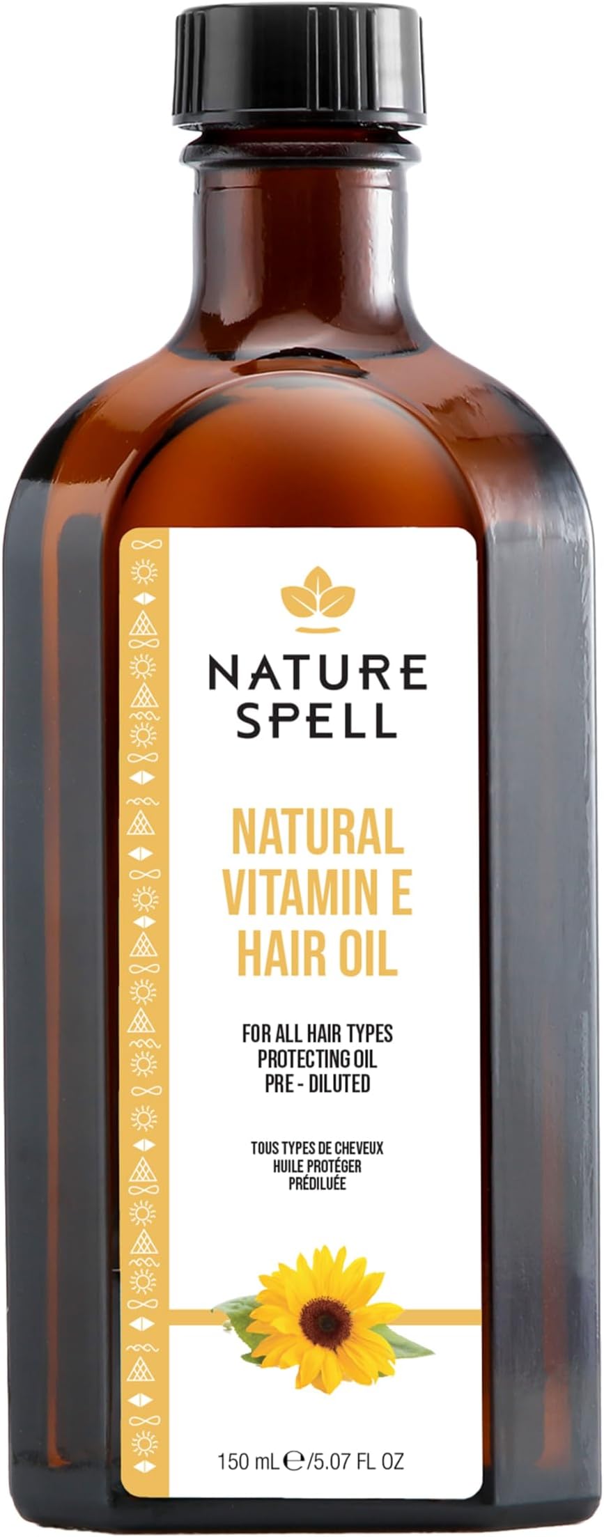 – Vitamin E Oil for Hair, Pre-Diluted Oil to Prevent Breakage & Restore Natural Shine, For All Hair Types, Vegan, 150ml