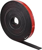 Vista 10 de uxcell Rollos de láminas de goma adhesiva de 1/4 pulgadas de alto x 0.79 pulgadas de ancho x 118 pulgadas de largo, tiras de goma sólida de neopreno