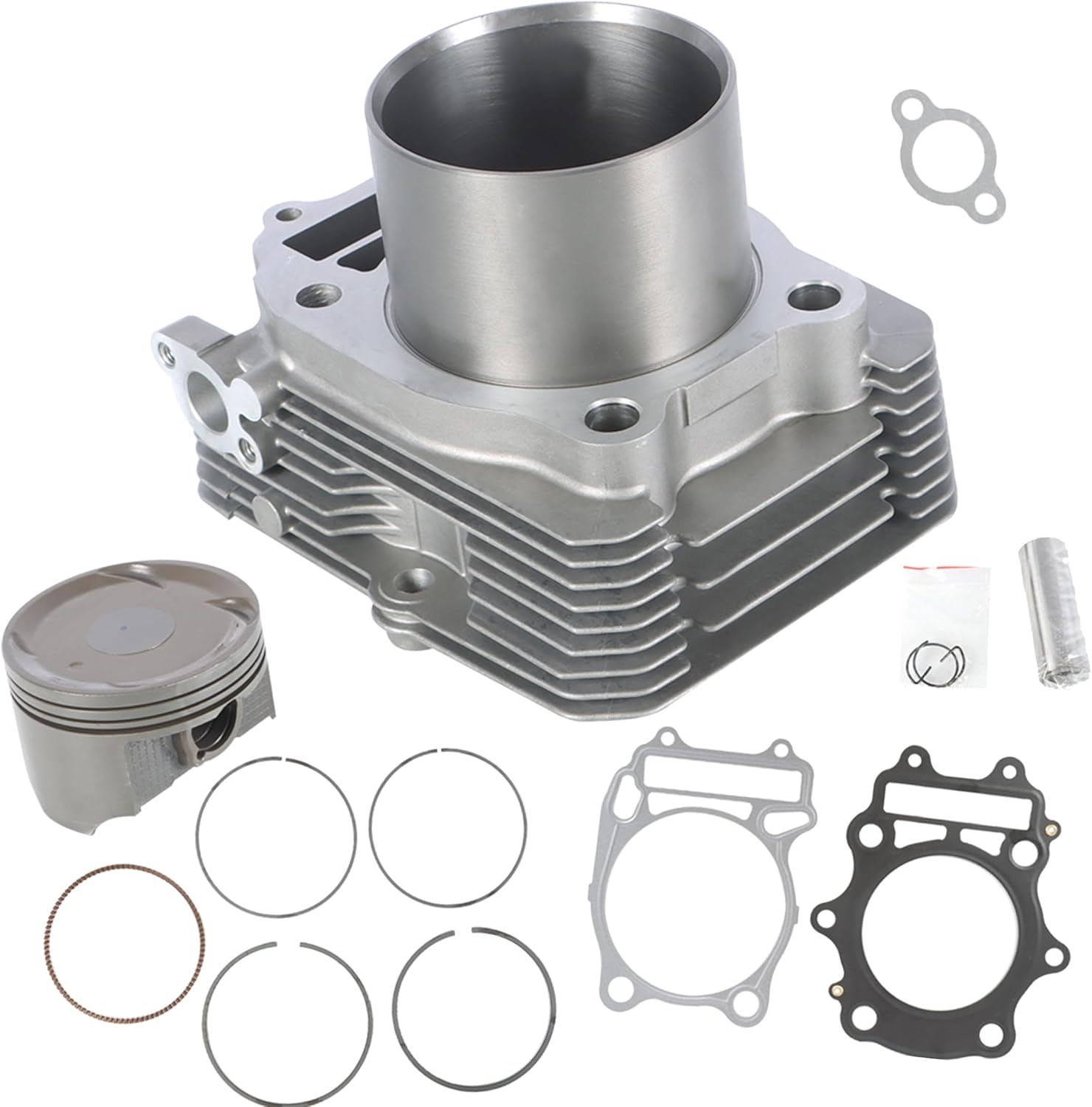 Cylinder Piston Gasket Top End Kit Replacement for Suzuki Eiger 400 2002 2003 2004-2007 Replacement for 11241-38F00 12837-19B10