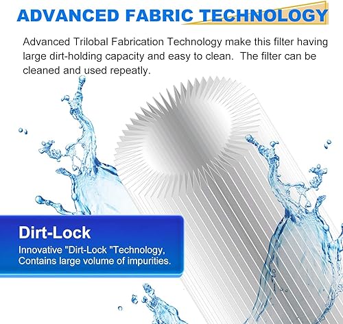 Miniatura 3 de GOLDEN ICEPURE Filtro de agua plisado de sedimentos para toda la casa de 5 micrones, de 20 x 4.5 pulgadas, compatible con ECP5-BB, AP810-2, HDC3001,