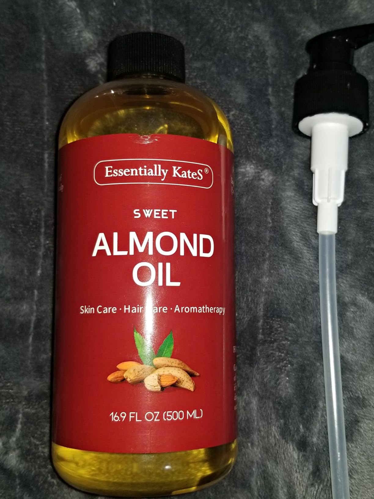 Essentially KateS Sweet Almond Oil 16.9 fl oz - 100% Pure and Natural and Cold Pressed