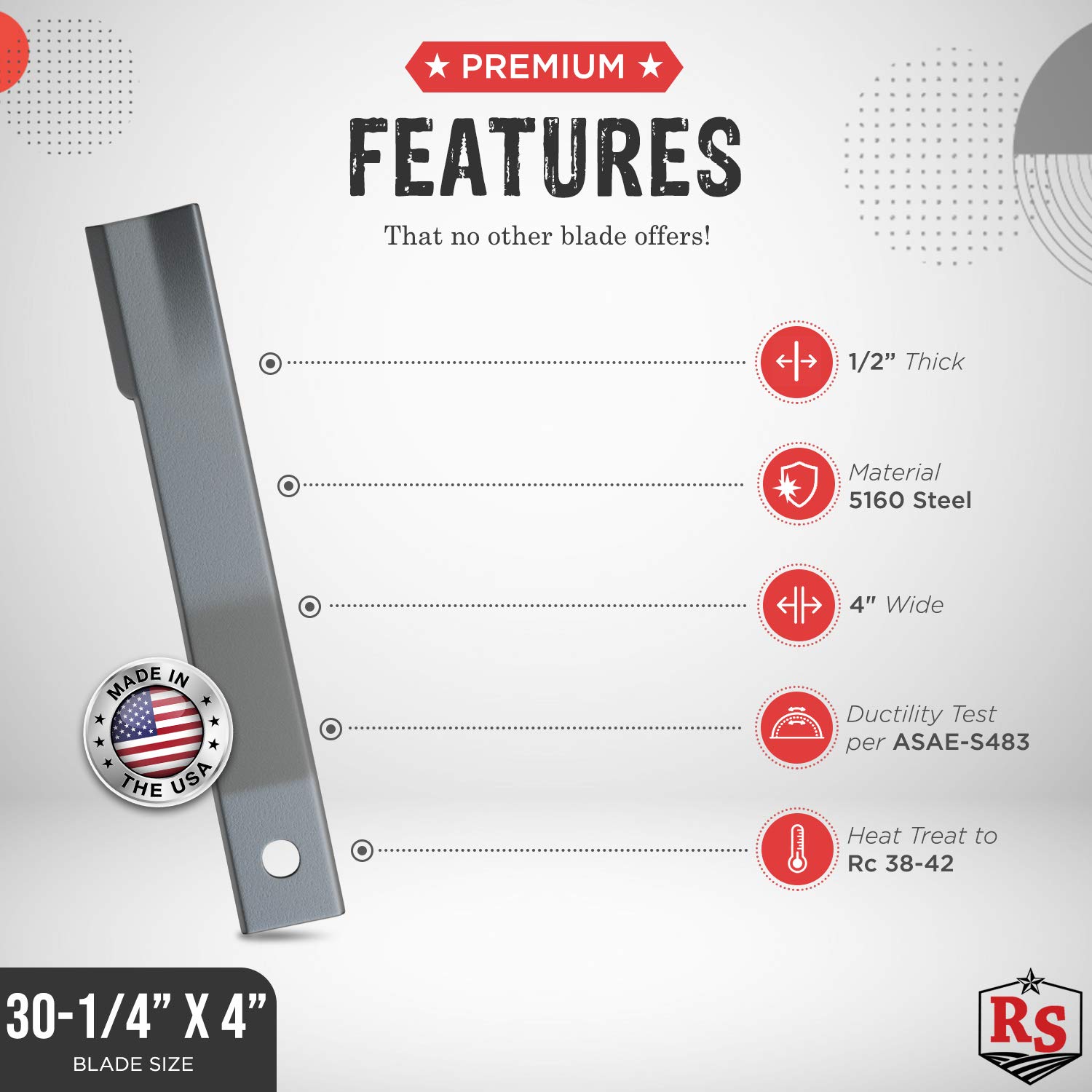 Amazon.com : Rancher Supply Rotary Cutter Blade Pair 6' & 7